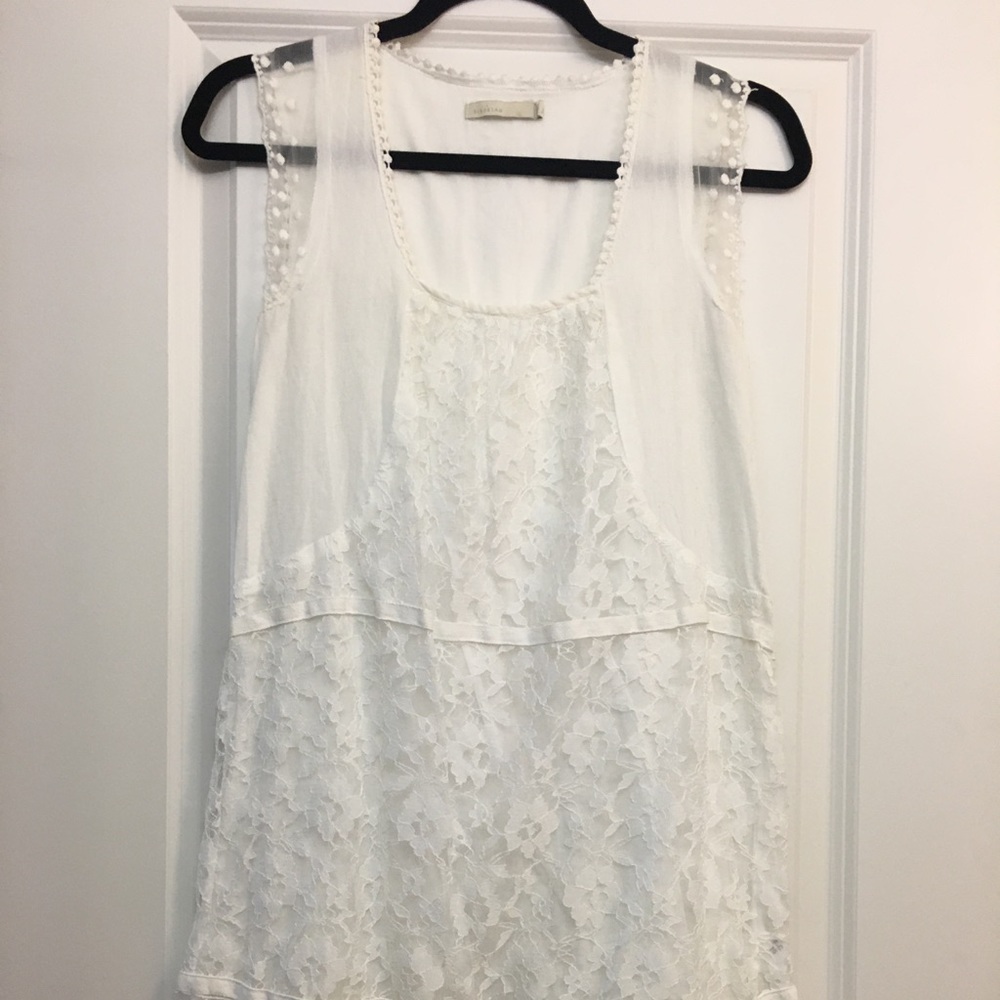 White Cottagecore Boho Dress